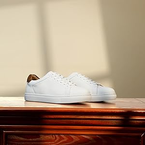 Amazon | クラシック スニーカー レザー カジュアル ドレス